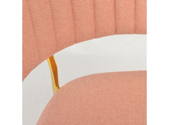 Стул Turin светло-розовая рогожка с золотыми ножками в Набережных Челнах