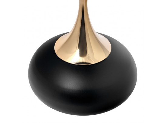 Кофейный столик Angel диам.40см x 55см, чёрный, металл в Набережных Челнах