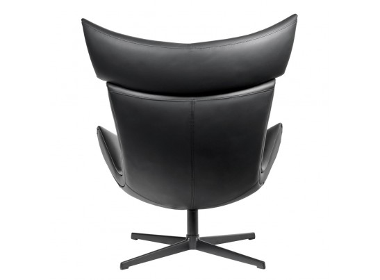 Кресло TORO чёрный, натуральная кожа в Набережных Челнах