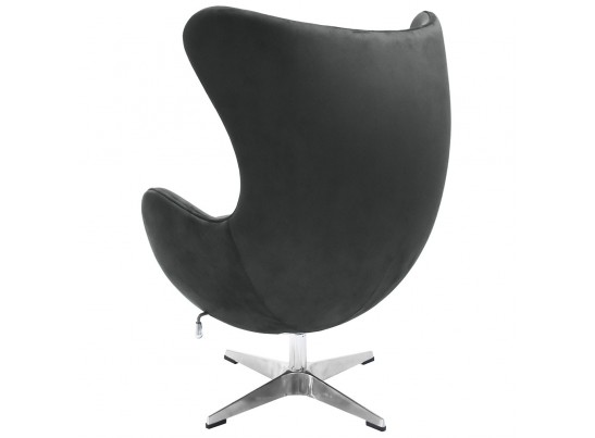 Кресло EGG CHAIR графит, искусственная замша в Набережных Челнах
