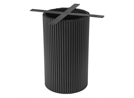 Стол Aura D110, керамогранит Calacatte gold мрамор, чёрный в Набережных Челнах