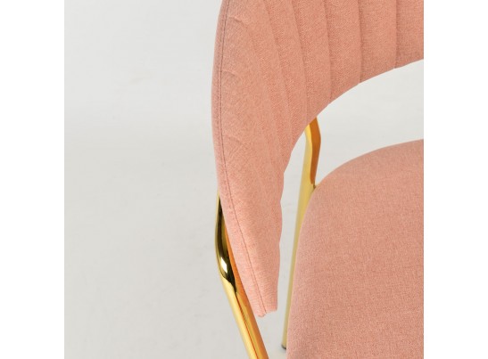 Стул Turin светло-розовая рогожка с золотыми ножками в Набережных Челнах
