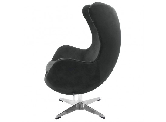 Кресло EGG CHAIR графит, искусственная замша в Набережных Челнах