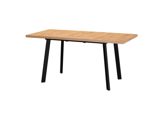 Стол Next раскладной 120-160x100x76,5см, Дуб навара, чёрный в Набережных Челнах