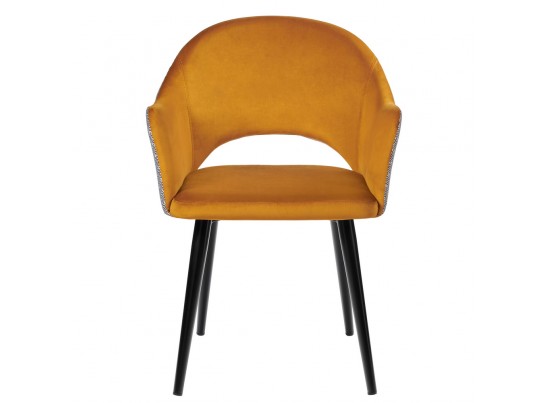 Стул Bruno горчичный с жаккардом в Набережных Челнах