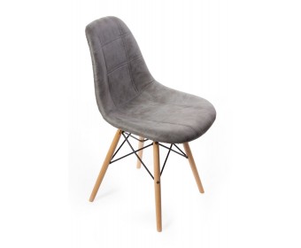 Стул Eames DSW leather серый