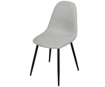 Комплект из 4-х стульев Comfort серый с чёрными ножками