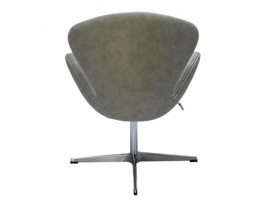 Кресло SWAN CHAIR светло-серый матовый с эффектом состаренная кожа в Набережных Челнах
