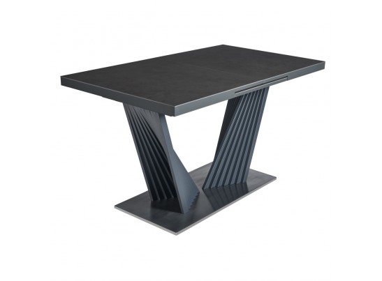 Стол раздвижной ASTRA 140-190x80х80см, керамогранит, сталь, антрацит в Набережных Челнах