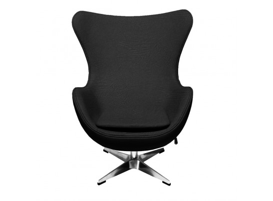 Кресло EGG CHAIR черный, экокожа в Набережных Челнах
