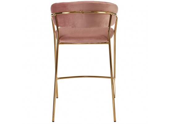 Стул полубарный Turin пудровый с золотыми ножками в Набережных Челнах
