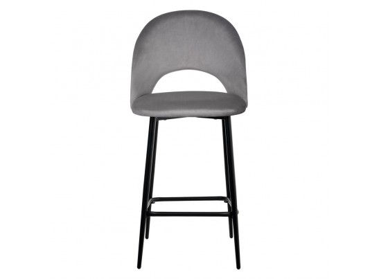 Стул полубарный Leo темно-серый в Набережных Челнах