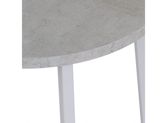 Стол Next круглый раскладной 100-130x100x76,5см,Бетон Лайт, белый в Набережных Челнах
