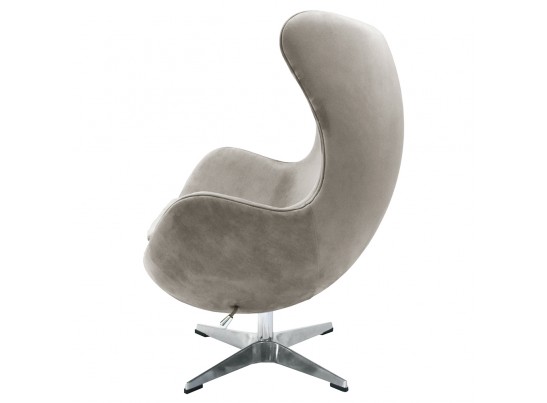 Кресло EGG STYLE CHAIR латте, искусственная замша в Набережных Челнах