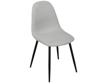 Комплект из 4-х стульев Comfort серый с чёрными ножками