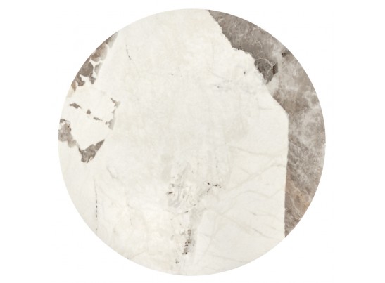 Кофейный столик Stupa диам.40см x 54см, серый мрамор, металл, керамика в Набережных Челнах