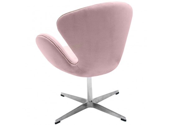 Кресло SWAN CHAIR пудровый, искусственная замша в Набережных Челнах