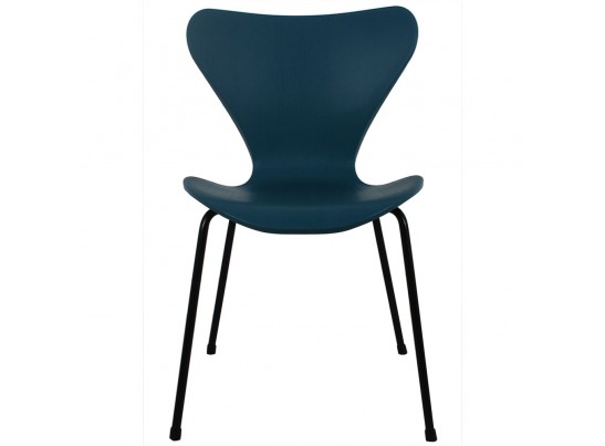 Комплект из 4-х стульев Seven голубой с чёрными ножками в Набережных Челнах