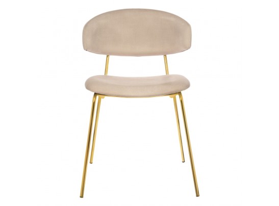 Стул Elle бежевый с золотыми ножками в Набережных Челнах