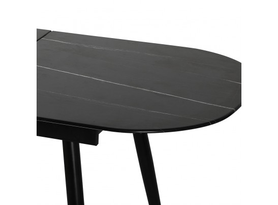 Стол Marble овальный раздвижной 160/200 х 90х 78см, чёрный мрамор в Набережных Челнах