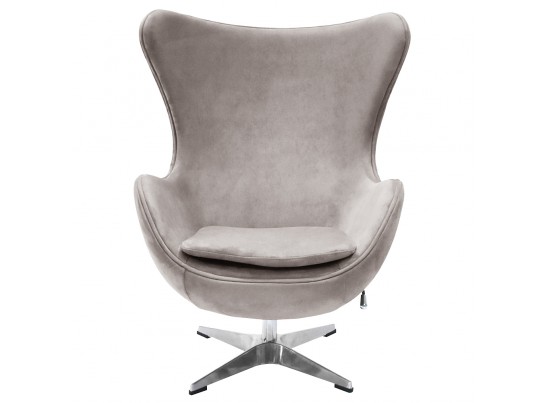 Кресло EGG STYLE CHAIR латте, искусственная замша в Набережных Челнах