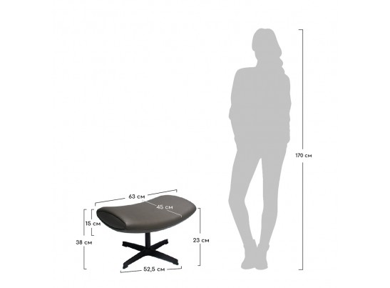 Оттоманка IMOLA серый в Набережных Челнах