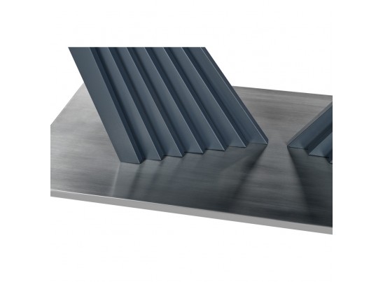 Стол раздвижной ASTRA 140-190x80х80см, керамогранит, сталь, антрацит в Набережных Челнах