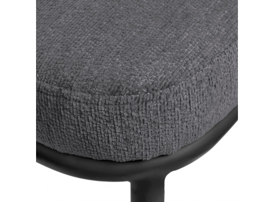 Стул Lucas 2 серый шенилл с чёрными ножками в Набережных Челнах