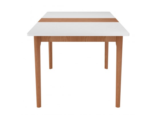 Стол Splash раскладной 125-155x85x75см, Белый, орех миланский, орех миланский в Набережных Челнах