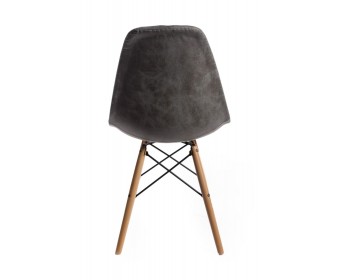 Стул Eames DSW leather серый