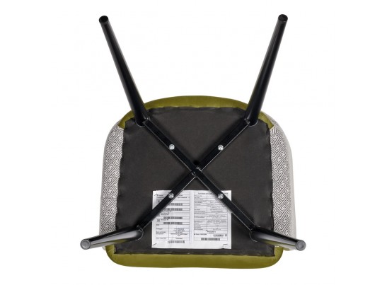 Стул Paola зеленый с жаккардом в Набережных Челнах