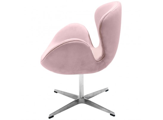 Кресло SWAN CHAIR пудровый, искусственная замша в Набережных Челнах