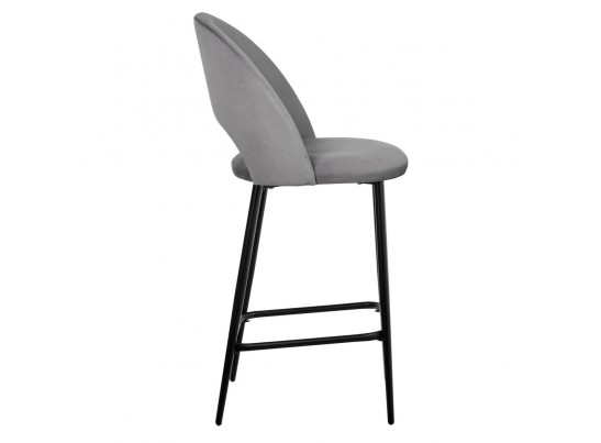 Стул полубарный Leo темно-серый в Набережных Челнах