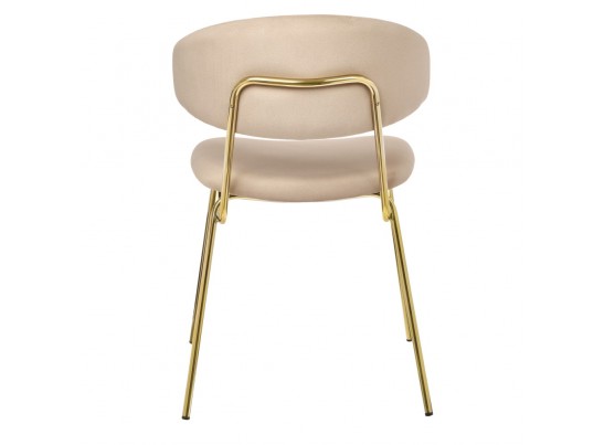 Стул Elle бежевый с золотыми ножками в Набережных Челнах