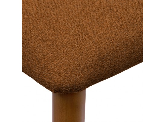 Стул Lucas 3 терракотовый букле с ножками цвета орех в Набережных Челнах