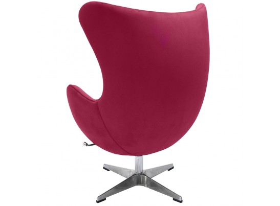 Кресло EGG CHAIR винный, искусственная замша в Набережных Челнах
