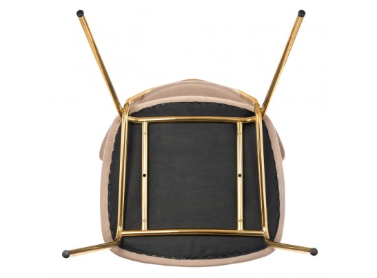 Стул Elle бежевый с золотыми ножками в Набережных Челнах