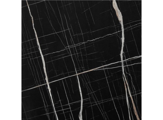 Стол Dublin раскладной 120-160х80х75 чёрный мрамор с чёрными ножками в Набережных Челнах