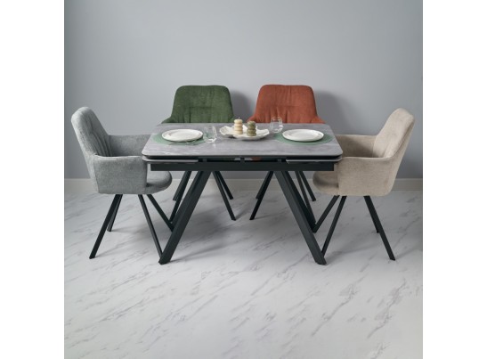 Комплект из 2-х стульев Grant серый шенилл на поворотном механизме в Набережных Челнах Комплект из 2-х стульев Grant серый шенилл на поворотном механизме в Набережных Челнах