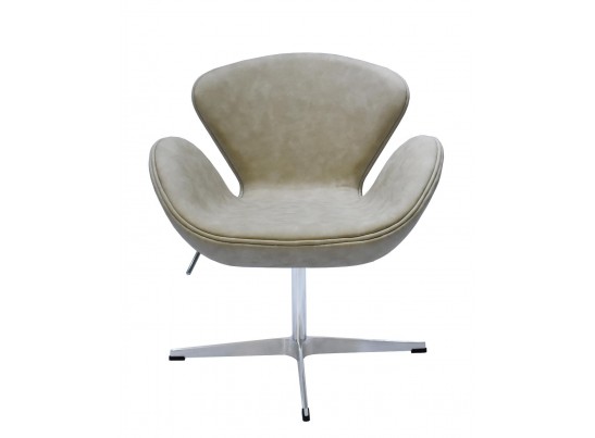 Кресло SWAN CHAIR бежевый матовый с эффектом состаренная кожа в Набережных Челнах