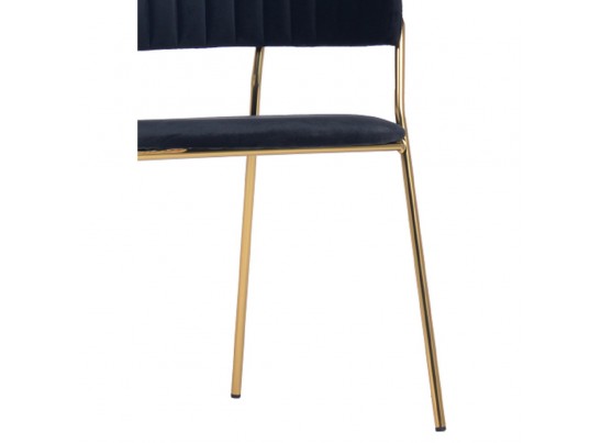 Стул Turin чёрный с золотыми ножками в Набережных Челнах