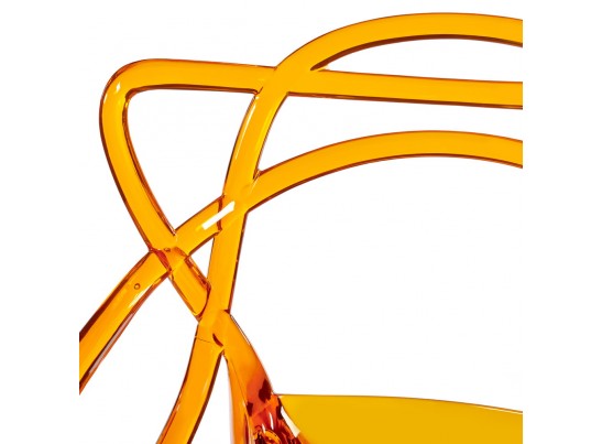 Комплект из 2-х стульев Masters прозрачный оранжевый в Набережных Челнах