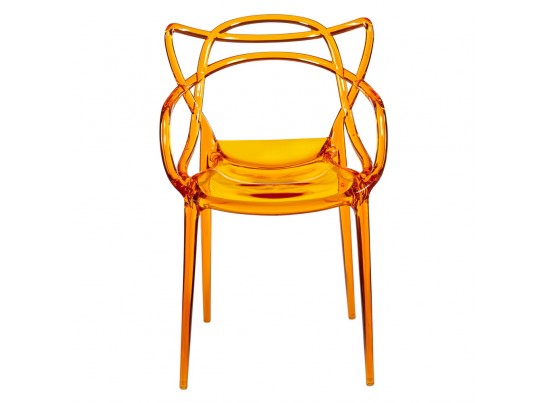 Комплект из 2-х стульев Masters прозрачный оранжевый в Набережных Челнах