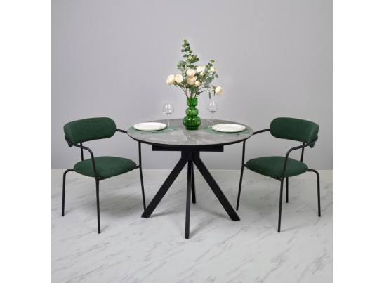 Комплект из 2-х стульев Ant букле зелёный в Набережных Челнах