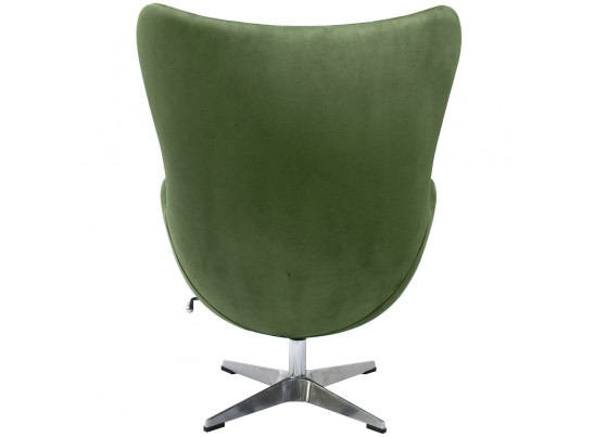 Кресло EGG CHAIR зеленый, искусственная замша в Набережных Челнах