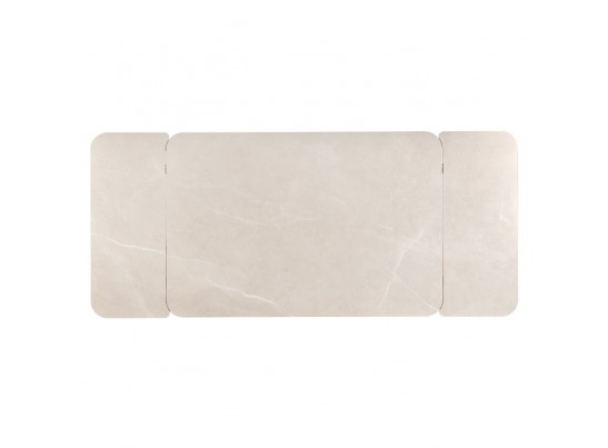 Стол Vito раскладной 120-184x80x75см, керамогранит бежевый, чёрный в Набережных Челнах