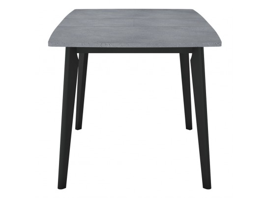 Стол Oslo раскладной 100-130x80x76см, Бетон Портленд, чёрный в Набережных Челнах