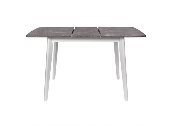 Стол Oslo раскладной 100-130x80x76см, Мрамор Сиена, белый в Набережных Челнах