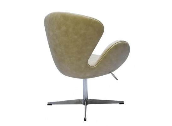 Кресло SWAN CHAIR бежевый матовый с эффектом состаренная кожа в Набережных Челнах