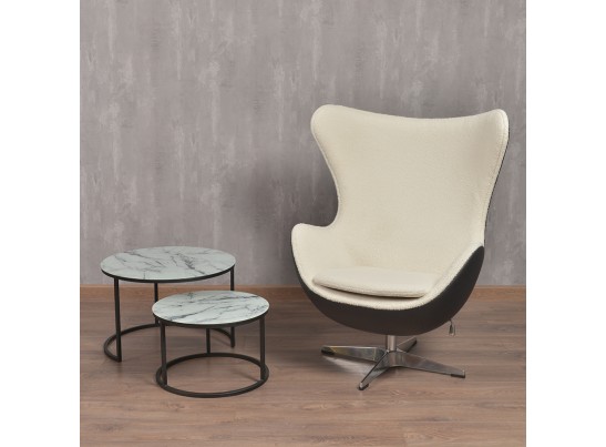 Кресло EGG STYLE CHAIR черный, экокожа в Набережных Челнах